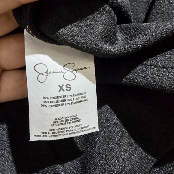 ✨️4/$20. JESSICA SIMPSON Black Sleeveless Peplum Top, XS - Picture 7 of 11